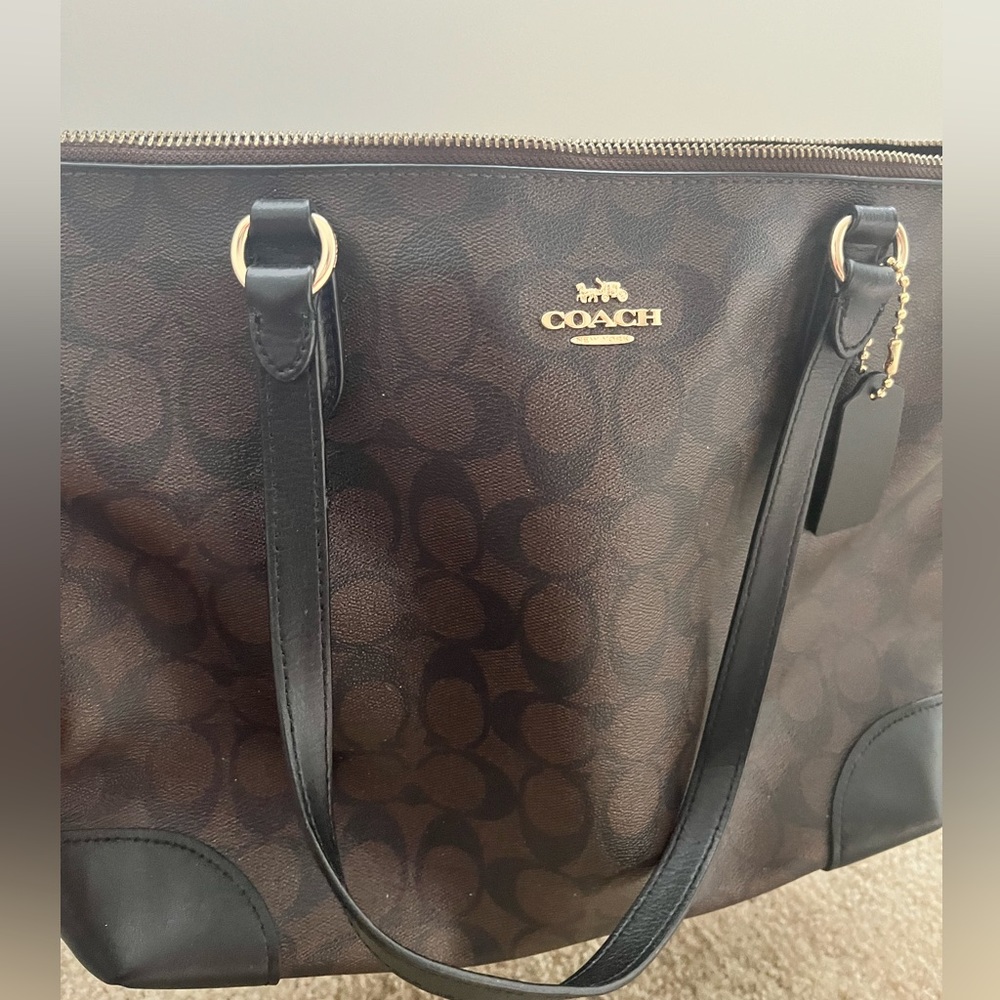 Coach bag with matching wristlet